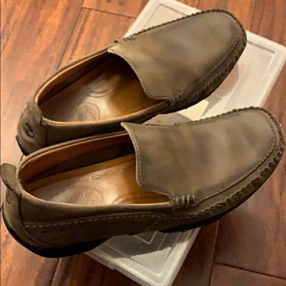 Timberland Smart Comfort Brown Leather Loafer Driving🌴 Shoe Mens Size 10.5M - Picture 3 of 10